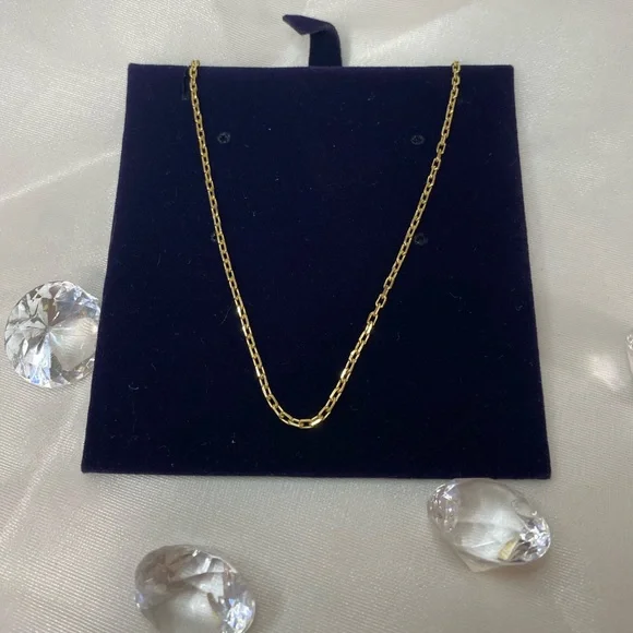 14K YELLOW GOLD small paperclip link chain REAL GOLD 18” - Picture 6 of 13